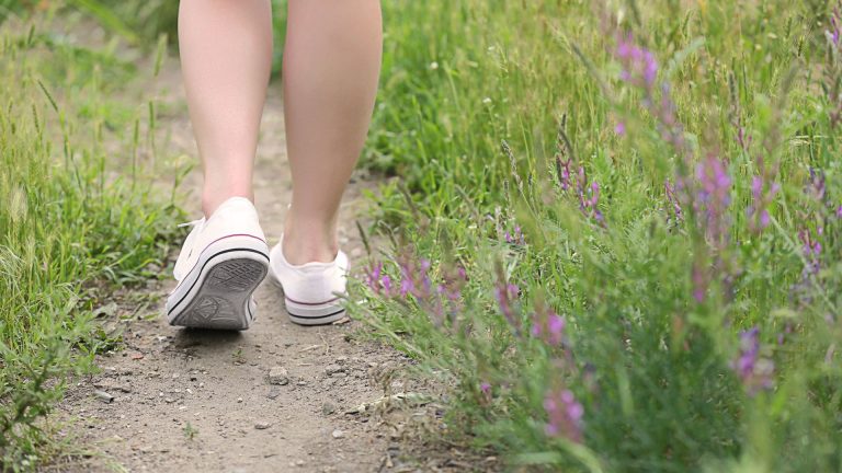 walking a path symbolizing the journey of recovery